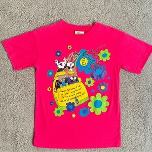 Vintage 1990S Women’s Northern Getaway Graphic Size L/G T-Shirt - Pink